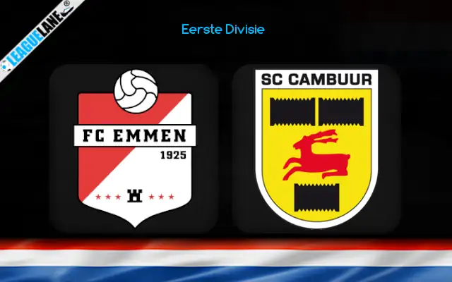 Emmen vs Cambuur Prediction & Betting Tips