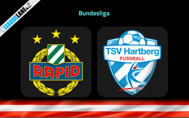 Rapid Wien vs Hartberg Prediction & Betting Tips
