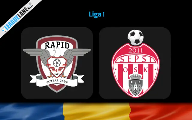 Rapid Bucuresti vs Sepsi Prediction and Match Preview