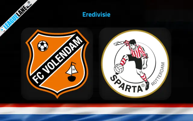 FC Volendam vs Sparta Rotterdam Prediction & Betting Tips