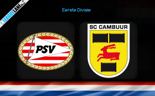 Jong PSV vs Cambuur Prediction & Betting Tips