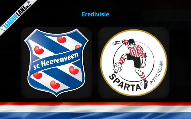 Heerenveen vs Sparta Rotterdam Prediction & Betting Tips