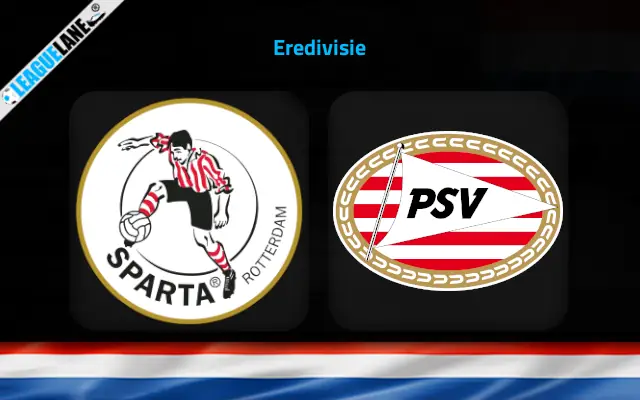 Sparta Rotterdam vs PSV Eindhoven Prediction & Betting Tips