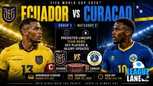 Ecuador vs Curacao World Cup 2026 predicted lineups and team news