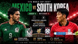 Mexico vs South Korea World Cup 2026 Team News and Lineups by LeagueLane
