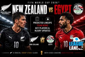 New Zealand vs Egypt World Cup 2026 predicted lineups and team news
