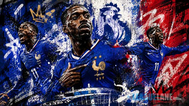 Ousmane Dembele Graffiti World Cup Hat-Trick Artwork