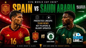 Spain vs Saudi Arabia World Cup 2026 predicted lineups and team news