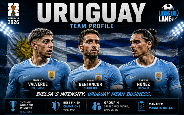 Uruguay World Cup 2026: Squad, Key Players, Tactics and Predictions